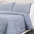 Warm Winter Embroidery Print Velvet Bedspread Bedding Set